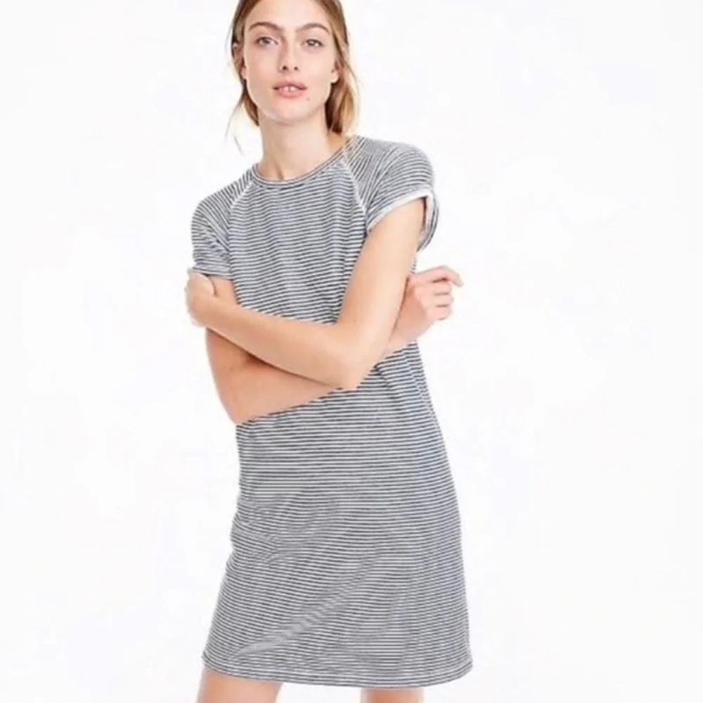 J. Crew Striped Cozy Beach Dress Size Small Casual Comfortable Vacation‎ Resort